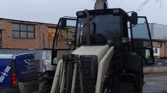 Установка ГЛОНАСС/GPS на экскаватор-погрузчик Terex 825